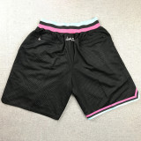 Heat Black City Edition Top Quality NBA Pocket Pants * 热火