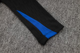 24-25 France Black Kids Half Pull Tracksuit (童装)(半拉链)