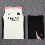 25-26 PSG White Tank top and shorts suit