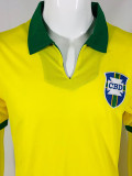 1950-1966 Brazil Home Retro Soccer Jersey