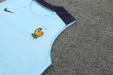 24-25 France Light Blue Tank top and shorts suit