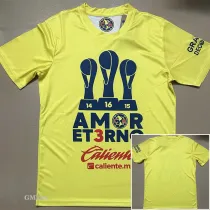 24-25 Club America Yellow Champion Training shirts *背后没图案