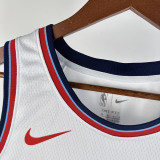 24-25 Clippers GEORGE #13 White City Edition Home Top Quality Hot Pressing NBA Jersey