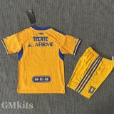 25-26 Tigres UANL Home Kids Soccer Jersey