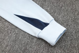 24-25 France Light blue Hoodie Half Pull Tracksuit #F589半拉连帽