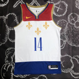 2020 Pelicans INGRAM #14 White City Edition Retro Top Quality Hot Pressing NBA Jersey