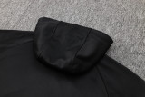 24-25 BAR Black Hoodie Half Pull Tracksuit #F562半拉连帽