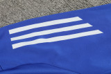 2024 AD Blue Kids Half Pull Tracksuit (童装)(半拉链)