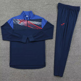 2024 JOM Royal Blue Half Pull Tracksuit #810(半拉链)