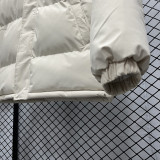 24-25 MF3 NK White Hooded Cotton Coat #棉衣
