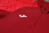 2024 JOM Red Half Pull Tracksuit #809(半拉链)