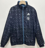 24-25 Man Utd Blue & Black Double Sided Windbreaker (双面风衣)