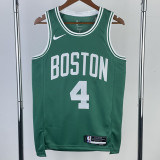 22-23 CELTICS HOLIDAY #4 Green Top Quality Hot Pressing NBA Jersey