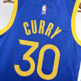 22-23 WARRIORS CURRY #30 Blue Top Quality Hot Pressing NBA Jersey (V领)