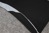 2025 AD Black Half Pull Tracksuit (半拉链)