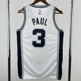 22-23 SA Spurs PAUL#3 White Top Quality Hot Pressing NBA Jersey