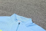 24-25 Man City Light blue Half Pull Tracksuit (半拉链)