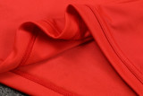 24-25 Man Utd Red Kids Half Pull Tracksuit (童装)(半拉链)