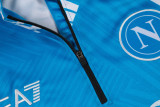 24-25 Napoli Blue Half Pull Tracksuit (半拉链)
