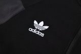 2025 AD Black Jacket Tracksuit #2308