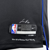 23-24 Dallas Mavericks DONCIC #77 Black City Edition Top Quality Hot Pressing NBA Jersey(V领)