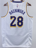 22-23 LAKERS HACHIMURA #28 White Top Quality Hot Pressing NBA Jersey(圆领)