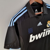 2009-2010 RMA Away Black Retro Soccer Jersey