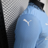 24-25 Man City Home Long Sleeve Player Version Soccer Jersey (长袖球员)