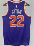 22-23 SUNS AYTON #22 Purple Top Quality Hot Pressing NBA Jersey