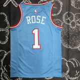 BULLS ROSE #1 Blue Top Quality Hot Pressing NBA Jersey