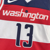 22-23 Wizards POOLE #13 Red Top Quality Hot Pressing NBA Jersey