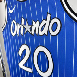2018-2019 Magic FULTZ #20 Blue Retro Top Quality Hot Pressing NBA Jersey (条纹)