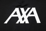 24-25 LIV Black Half Pull Tracksuit (红领半拉链)