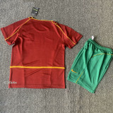 2002 Portugal Home Kids Retro Soccer Jersey