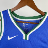 22-23 Dallas Mavericks IRVING #11 Blue City Edition Top Quality Hot Pressing NBA Jersey