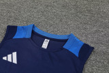 2024 AD Royal blue Tank top and shorts suit