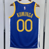 22-23 WARRIORS KUMINGA #00 Blue Top Quality Hot Pressing NBA Jersey (V领)