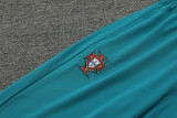24-25 Portugal Dark Green Kids Half Pull Tracksuit (童装)(半拉链)