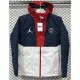 24-25 PSG Jordan Cotton Thickened warm Blue White Outdoor Jackets #P7加棉冲锋衣