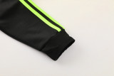 24-25 Man Utd Black Green Jacket Tracksuit #03