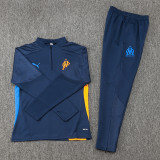 24-25 Marseille Royal blue Half Pull Tracksuit (半拉链)