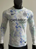 25-26 INT White Special Edition Long Sleeve Player Version Soccer Jersey (长袖球员)