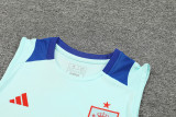 24-25 Spain Light blue Tank top and shorts suit