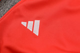 24-25 Man Utd Red Kids Half Pull Tracksuit (童装)(半拉链)