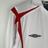 2006 England Home Retro Long Sleeve Soccer Jersey (长袖)