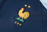 24-25 France Royal blue Half Pull Tracksuit (半拉链)