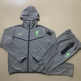 24-25 LIV Grey Hoodie Jacket Tracksuit #F572(绿标)
