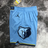22-23 GRIZZLIES Blue Top Quality NBA Pants (Trapeze Edition) 飞人版