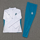 24-25 Marseille White Half Pull Tracksuit (半拉链)