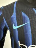 25-26 INT Blue Black Special Edition Long Sleeve Player Version Soccer Jersey (长袖球员)